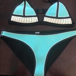 Neoprene bikini.